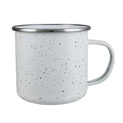 17oz Enamel Campfire Mug White